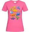 Женская футболка Little dinos art Ярко-розовый Женская футболка Little dinos art Ярко-розовый фото