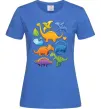 Женская футболка Little dinos art Ярко-синий Женская футболка Little dinos art Ярко-синий фото
