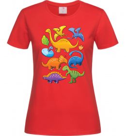 Жіноча футболка Little dinos art Жіноча футболка Little dinos art