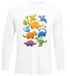 Лонгслів Little dinos art Білий фото
