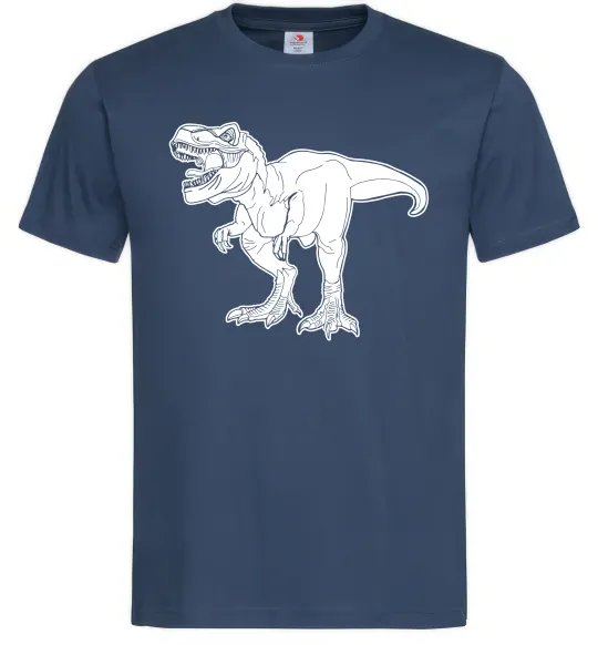Мужская футболка Standing dino Темно-синий фото