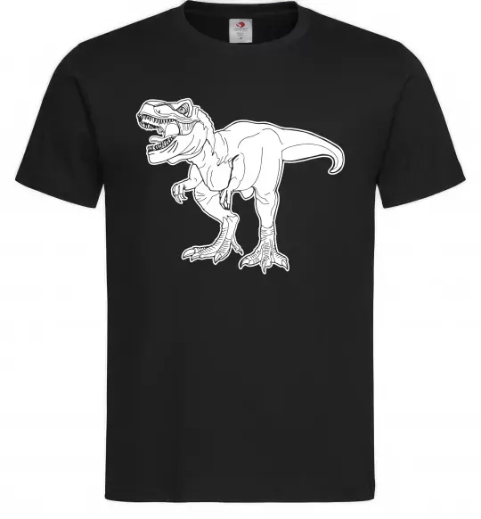 Мужская футболка Standing dino Черный фото