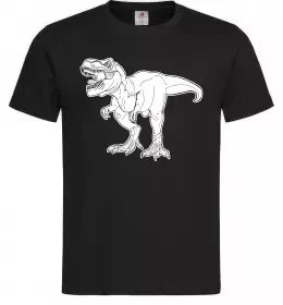 Мужская футболка Standing dino Черный фото