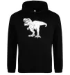 Мужская толстовка (худи) Standing dino Черный фото