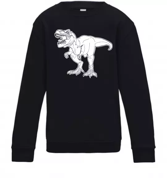 Дитячий світшот Standing dino Чорний фото