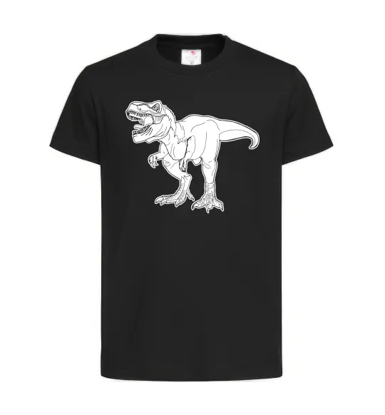 Детская футболка Standing dino Черный фото