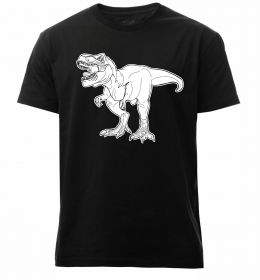 Мужская премиум футболка Standing dino