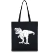 Еко-сумка Standing dino Чорний фото