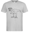 Мужская футболка Standing dino Серый фото
