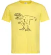 Мужская футболка Standing dino Лимонный фото