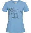 Жіноча футболка Standing dino Блакитний Жіноча футболка Standing dino Блакитний фото