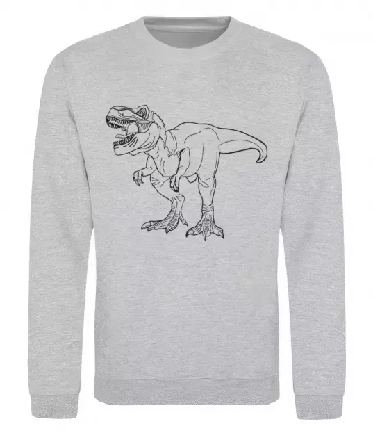 Світшот Standing dino Сірий меланж фото