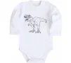Детский боди Standing dino Белый фото