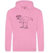 Мужская толстовка (худи) Standing dino Розовый фото