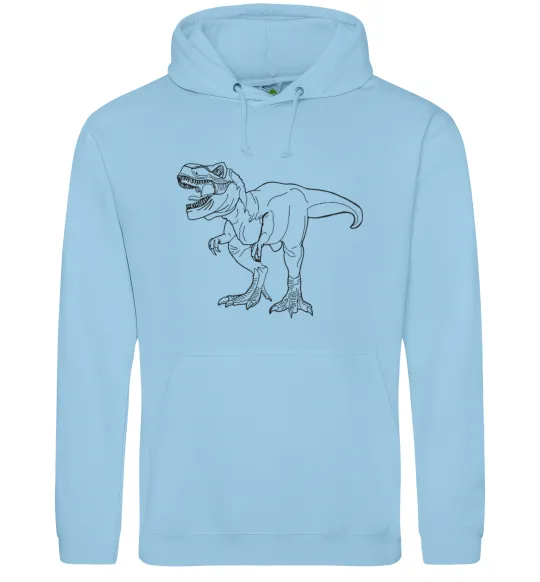 Мужская толстовка (худи) Standing dino Голубой фото