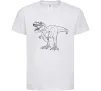 Детская футболка Standing dino Белый фото