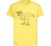 Детская футболка Standing dino Лимонный фото