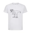 Детская футболка Standing dino Белый фото