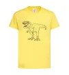 Детская футболка Standing dino Лимонный фото