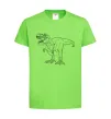 Детская футболка Standing dino Лаймовый фото