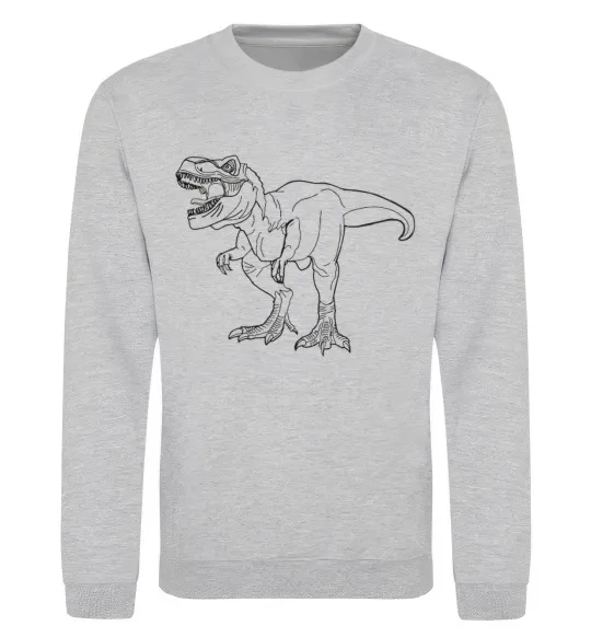 Світшот Standing dino Сірий меланж фото