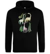 Чоловіча толстовка (худі) Watercolor dinos Чорний фото
