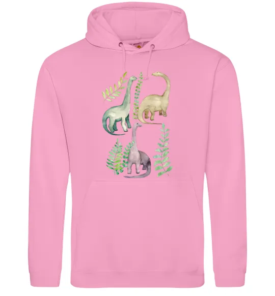 Жіноча толстовка (худі) Watercolor dinos Рожевий фото