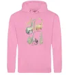 Жіноча толстовка (худі) Watercolor dinos Рожевий фото