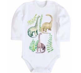 Дитячий бодік Watercolor dinos