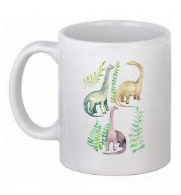Чашка керамічна Watercolor dinos