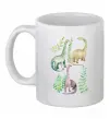 Чашка керамічна Watercolor dinos Білий фото