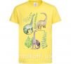 Детская футболка Watercolor dinos Лимонный фото