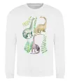 Свитшот Watercolor dinos Белый фото