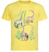 Мужская футболка Watercolor dinos Лимонный фото