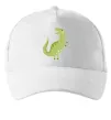 Кепка Зелений динозавр малюнок Білий фото