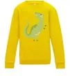 Детский Свитшот Зелений динозавр малюнок Солнечно желтый фото