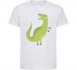 Детская футболка Зелений динозавр малюнок