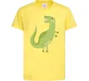 Детская футболка Зелений динозавр малюнок Лимонный фото