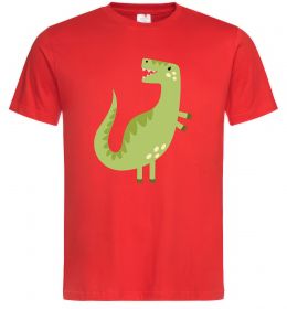 Мужская футболка Зелений динозавр малюнок