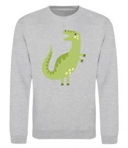 Свитшот Зелений динозавр малюнок