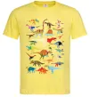 Чоловіча футболка Multicolor dinos Лимонний Чоловіча футболка Multicolor dinos Лимонний фото