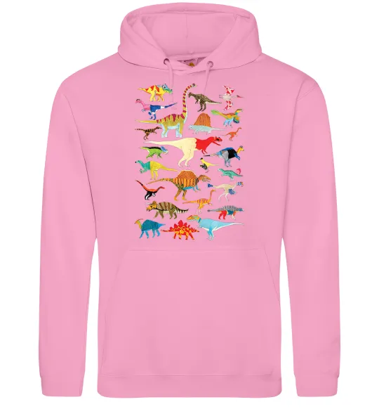 Чоловіча толстовка (худі) Multicolor dinos Рожевий фото