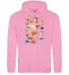 Жіноча толстовка (худі) Multicolor dinos Рожевий фото
