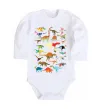 Дитячий бодік Multicolor dinos Білий фото