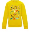 Детский Свитшот Multicolor dinos Солнечно желтый фото
