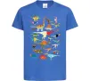 Детская футболка Multicolor dinos Ярко-синий фото