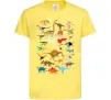 Детская футболка Multicolor dinos Лимонный фото