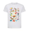 Детская футболка Multicolor dinos Белый фото