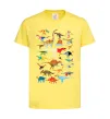 Детская футболка Multicolor dinos Лимонный фото