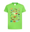 Детская футболка Multicolor dinos Лаймовый фото
